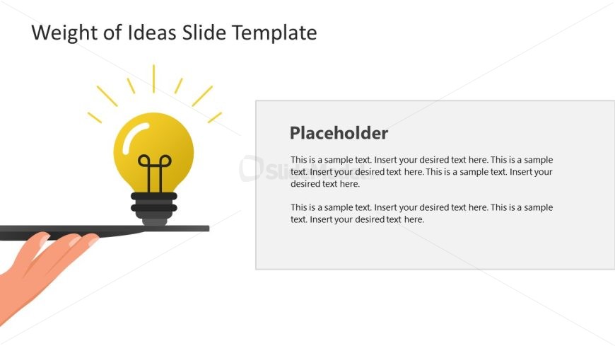 Weight of Ideas Template Slide