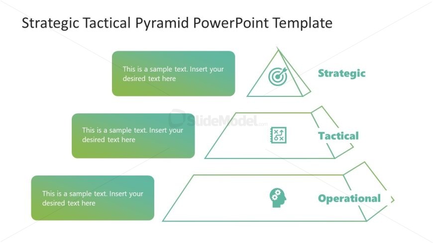 Strategic Tactical Pyramid Diagram Template