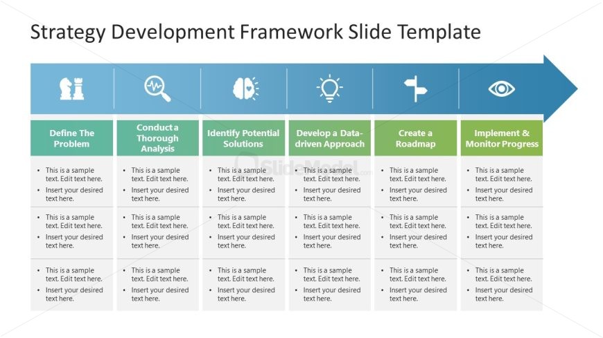 Strategy Development Framework PowerPoint Slide 