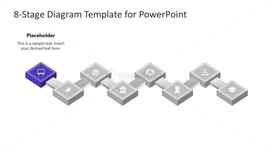 PowerPoint Template for 8 Stage Process Presentation 