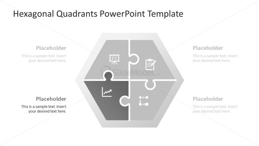 Hexagonal Quadrants PowerPoint Slide - SlideModel