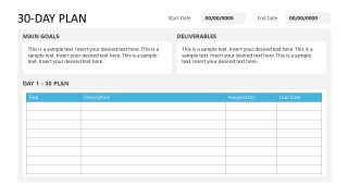 Customizable 90-Day Business Plan PPT Template