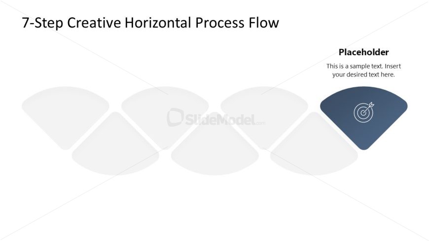 7-Item Creative Horizontal Process Template for PowerPoint 