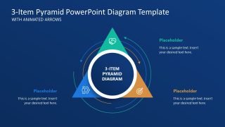 3-Item Pyramid Diagram PowerPoint Template