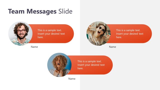 Team Messages Slide