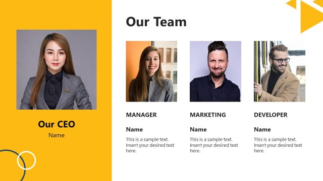 PowerPoint Slide for Our Team Presentation