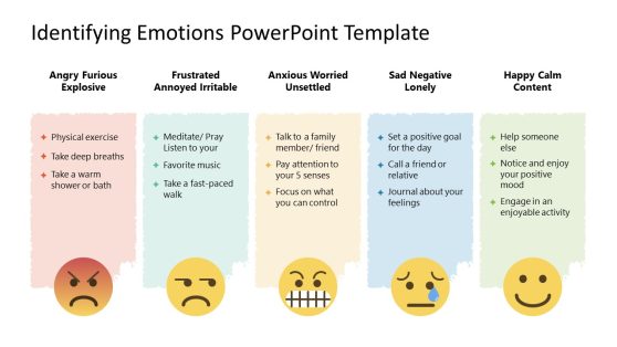 Identifying Emotions Slide Template for PowerPoint