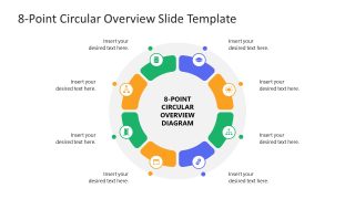 8-Step Circular Diagram Template Slide