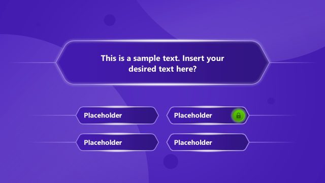 Customizable Question & Answer Game PPT Template