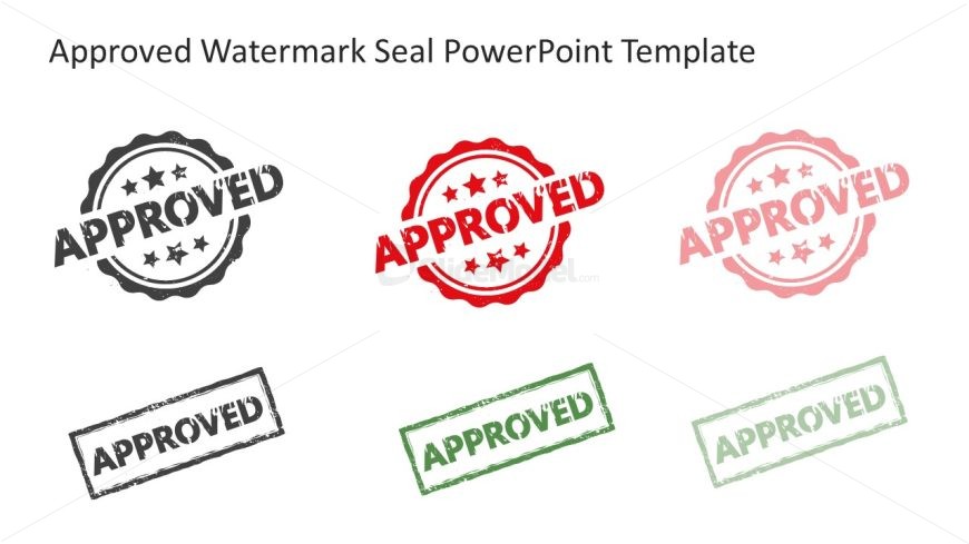 Approved Watermark Seal Template Slide