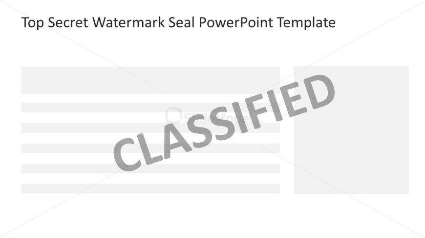 Top Secret Watermark Seal Template for PowerPoint 