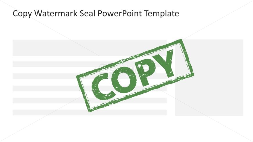 Copy Watermark Seal PowerPoint Slide 