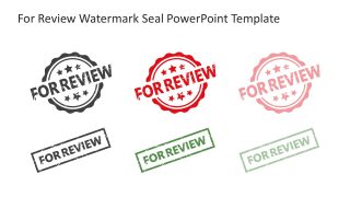 For Review Watermark Seal Presentation Template