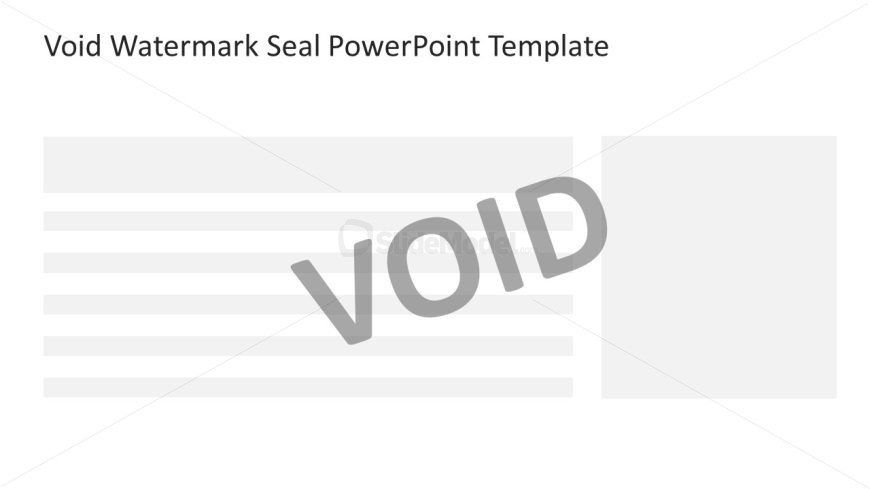 PPT Watermark Seal Gray Template Void