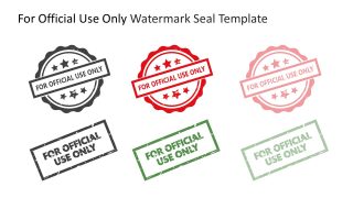 For Official Use Only Watermark Seal Template for PowerPoint 