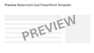 Preview Watermark Seal Slide Template 