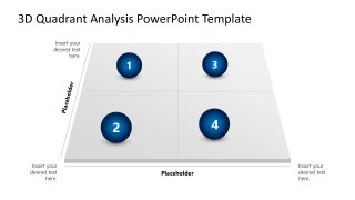 Editable 3D Quadrant Analysis PPT Template