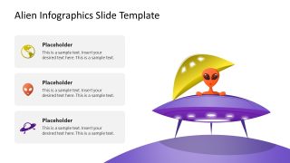 Editable Alien Infographics PPT Template