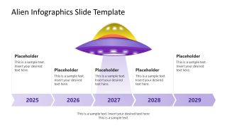 Alien Infographics Slide Template 