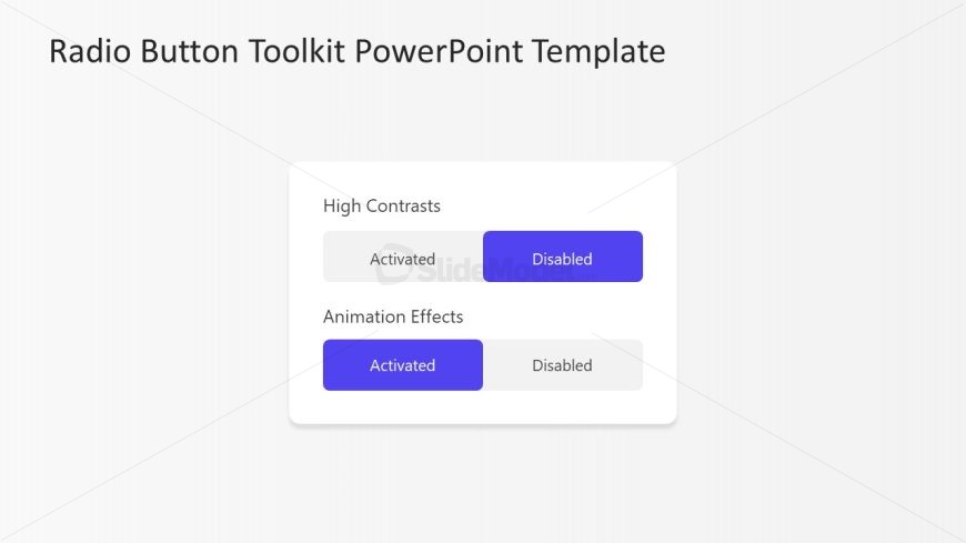 Radio Button Slide Template 