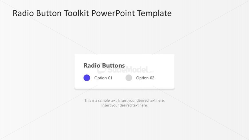 Editable Radio Button PPT Slide