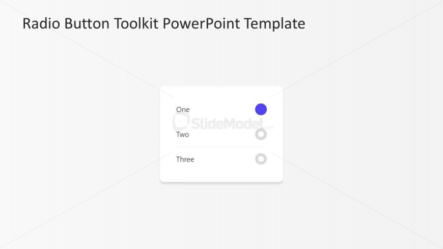 Customizable Radio Button PPT Template