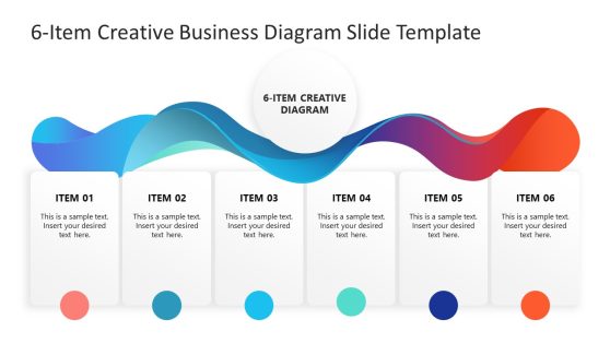 6-Item Creative Business Diagram PowerPoint Template