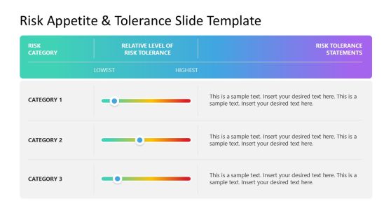 Risk Appetite & Risk Tolerance PowerPoint Template