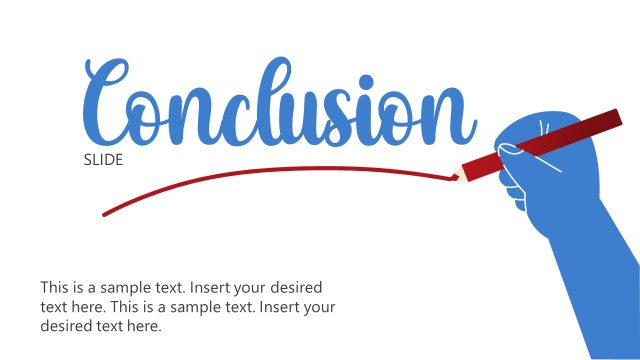 Editable Conclusion Slide PPT Template