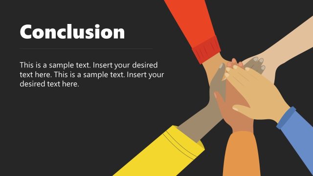 Editable Teamwork Conclusion PPT Template
