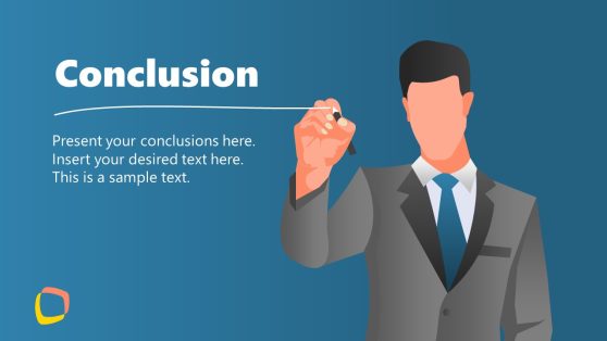 Business Conclusion Slide Template for PowerPoint