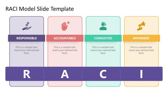 Creative Columns Slide for RACI Model Presentation