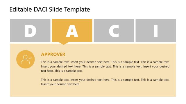 Approver Step in DACI Slide Template