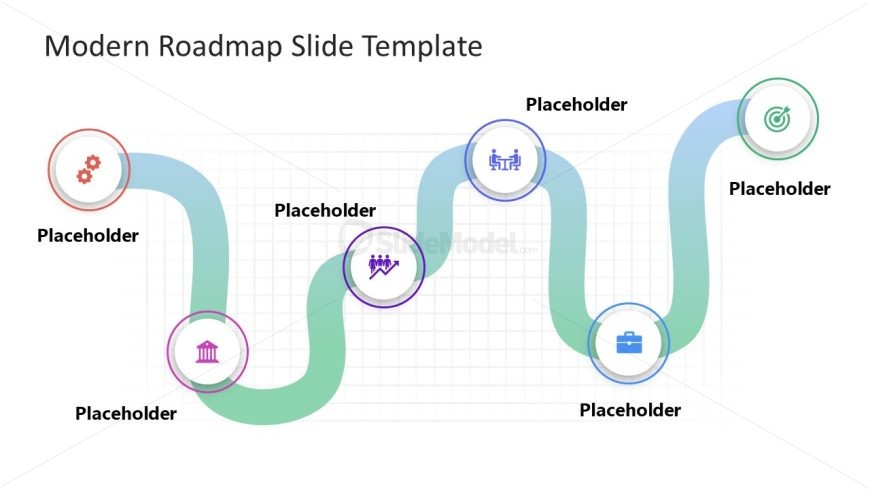 Modern Roadmap Template for PowerPoint