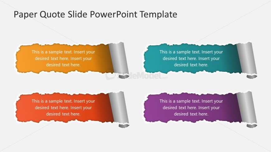 Paper Quote Slide Slide Template