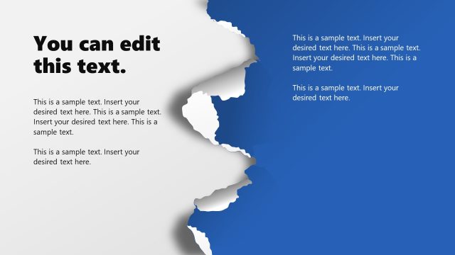 Torn Paper PPT Slide Design