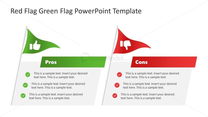 Red Flag Green Flag Template for PowerPoint