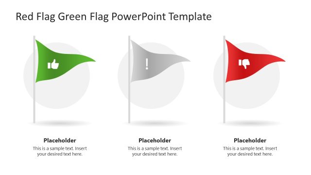 Editable Red Flag Green Flag Slide