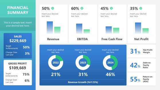 Financial Summary PowerPoint Template