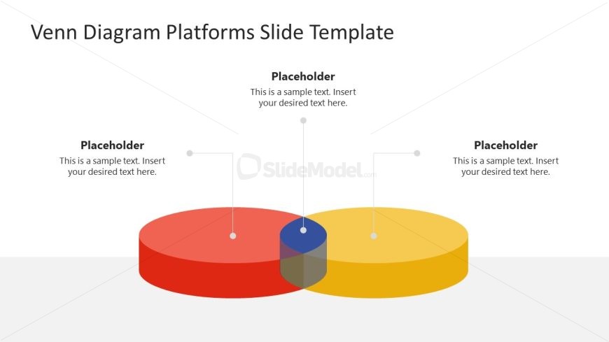 Venn Diagram Platforms Template for Presentation 