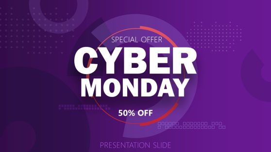 Cyber Monday Slide Template for PowerPoint