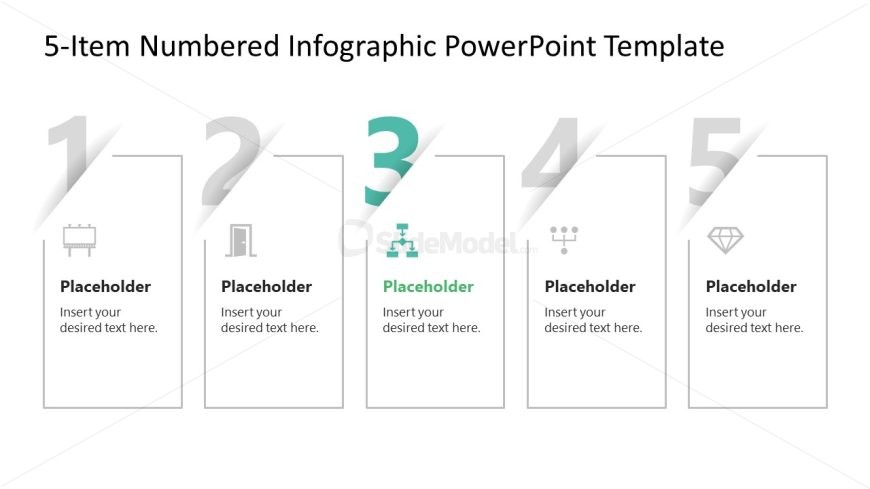 Process Diagram for PPT - 3-Step Highlight Slide