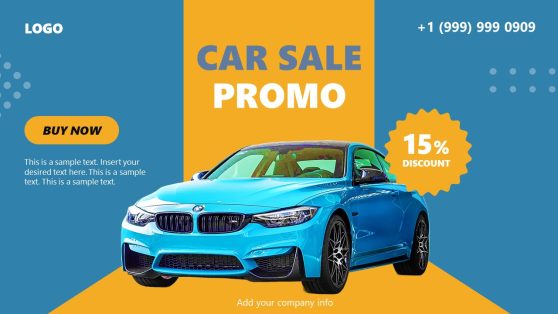 Car for Sale Presentation Slide Template