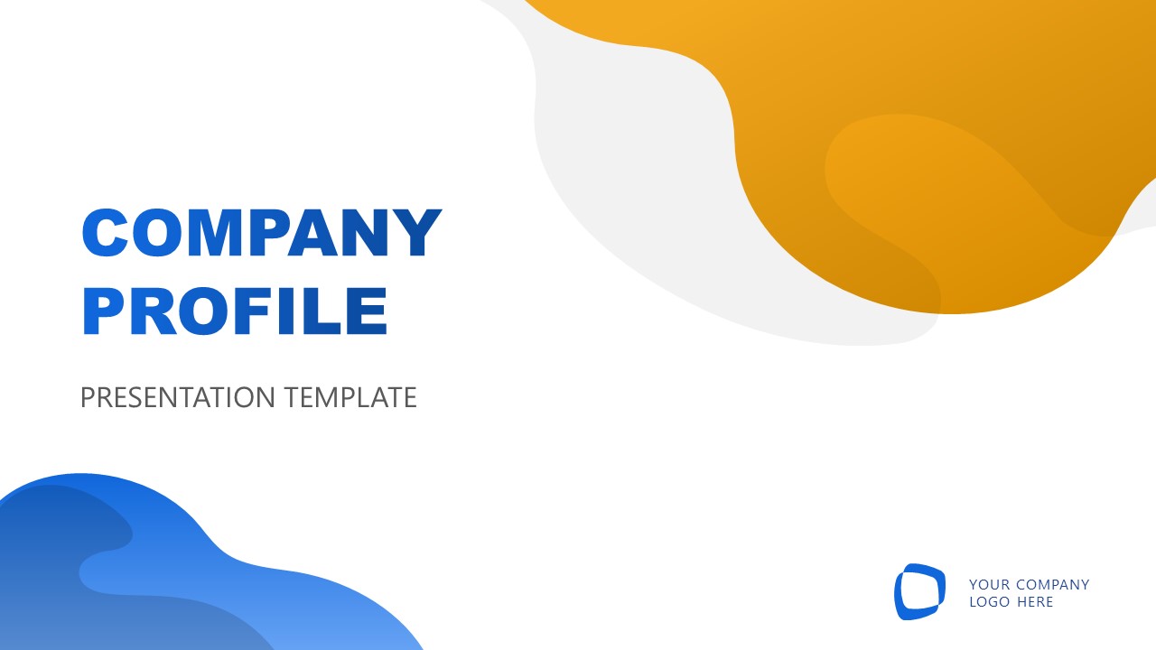 Company Profile PPT Template - Cover Slide
