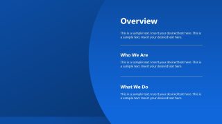 PPT Text Boxes Slide for About Details 