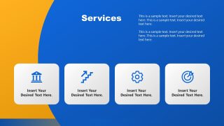PPT Icons Slide for Company Services Presentation