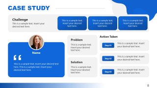 Case Study PPT Slide with Detailed Segments