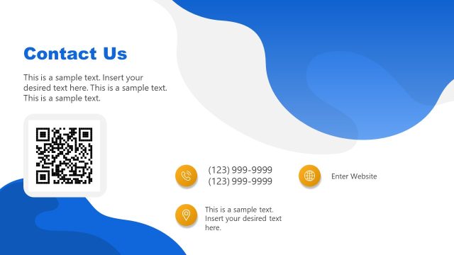 Contact Details Slide with Personalized QR