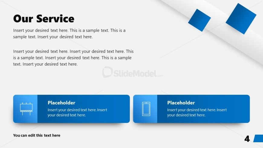 Blue Blocks Corporate Profile Template for Presentation 