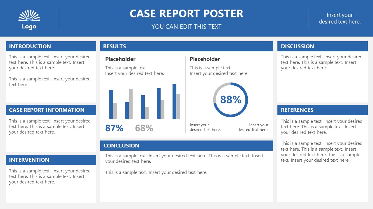 Case Report Poster Template for PowerPoint Case Report Poster Template for PowerPoint